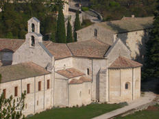 Kerk van de trappistenabdij Notre Dame d'Aiguebelle.